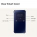 Samsung Galaxy S6 Edge Plus - Luxury Elegant Glitter Smart Flip Ultra Slim View Electroplated Mirror Hard Clear Transparent Phone Protective Cover Case - Ocean Blue
